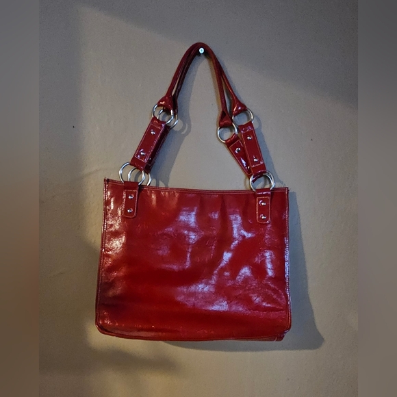 Red Patent Leather Women's Tote/purse - Picture 13 of 14